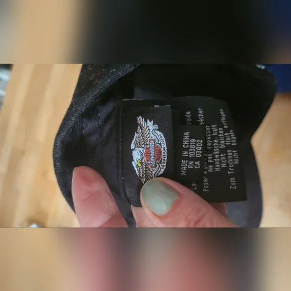 HARLEY DAVIDSON SKULL HAT W/RHINESTONES - Picture 4 of 4